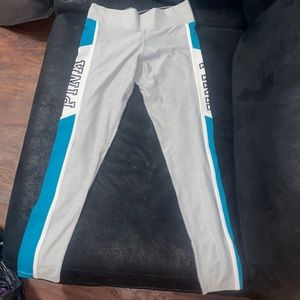 Blue gray and white Victoria secret leggings, size small